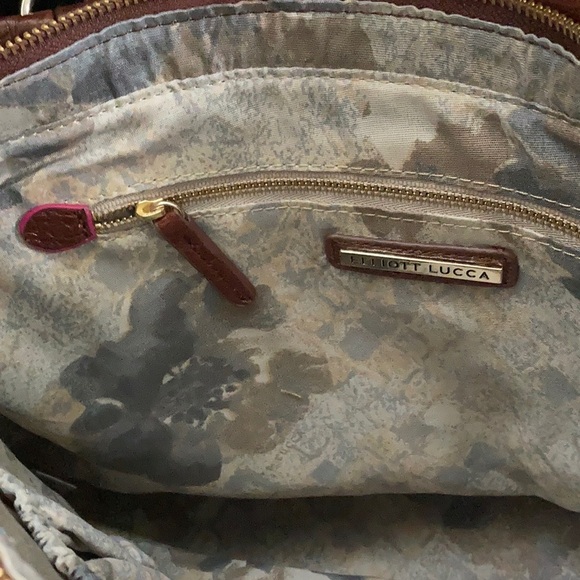 Elliott Lucca NWTS leather tote shoulder bag chain - Picture 13 of 16